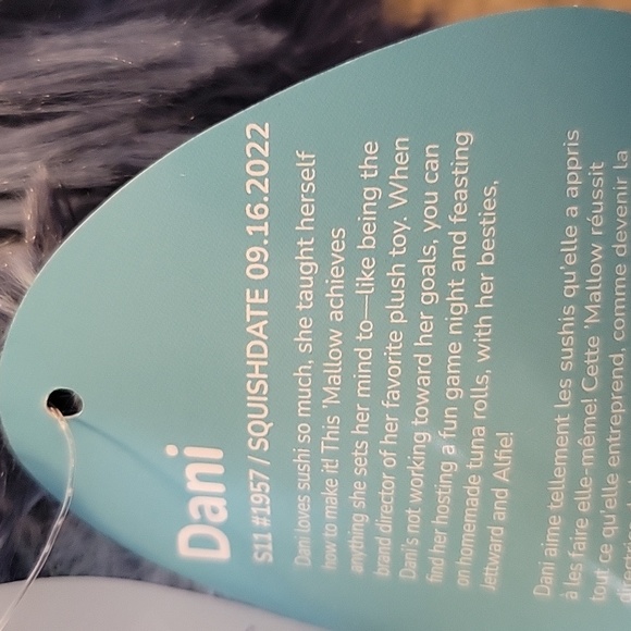 Squishmallow 11” DANI the Navy Blue Bigfoot Yeti EXCLUSIVE 2023 Rare - Picture 6 of 8